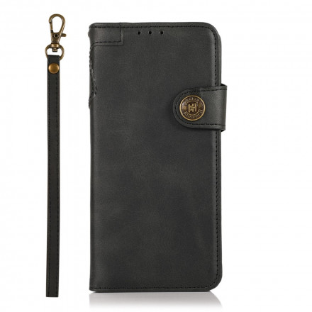 Housse Xiaomi Redmi Note 10 5G Simili Cuir Bouton KHAZNEH Housse Xiaomi Redmi Note 10 5G Simili Cuir Bouton KHAZNEH