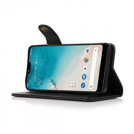 Housse Xiaomi Redmi Note 10 5G Simili Cuir Bouton KHAZNEH Housse Xiaomi Redmi Note 10 5G Simili Cuir Bouton KHAZNEH