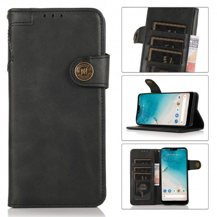 Housse Xiaomi Redmi Note 10 5G Simili Cuir Bouton KHAZNEH Housse Xiaomi Redmi Note 10 5G Simili Cuir Bouton KHAZNEH
