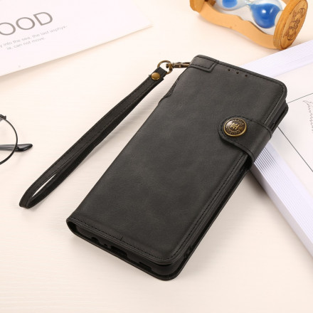 Housse Xiaomi Redmi Note 10 5G Simili Cuir Bouton KHAZNEH Housse Xiaomi Redmi Note 10 5G Simili Cuir Bouton KHAZNEH