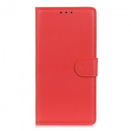 Housse Xiaomi Redmi Note 10 5G Simili Cuir Litchi Traditionnel