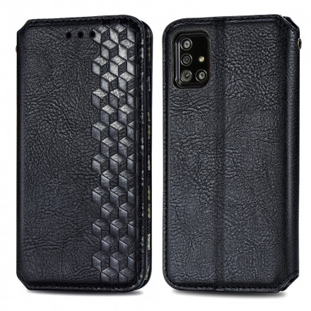 Flip Cover Samsung Galaxy A51 Effet Cuir Texture Diamant Flip Cover Samsung Galaxy A51 Effet Cuir Texture Diamant