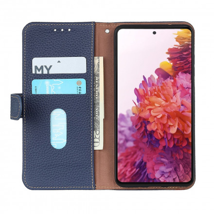 Housse Samsung Galaxy A51 Cuir Litchi KHAZNEH Housse Samsung Galaxy A51 Cuir Litchi KHAZNEH