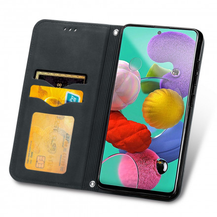Flip Cover Samsung Galaxy A51 Simili Cuir Vintage Flip Cover Samsung Galaxy A51 Simili Cuir Vintage
