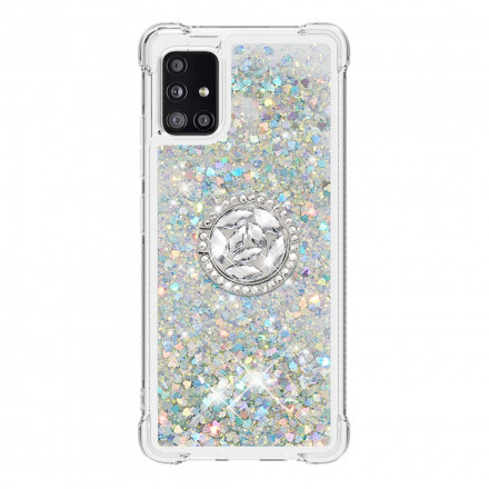 Coque Samsung Galaxy A51 5G Paillettes avec Anneau-Support Coque Samsung Galaxy A51 5G Paillettes avec Anneau-Support