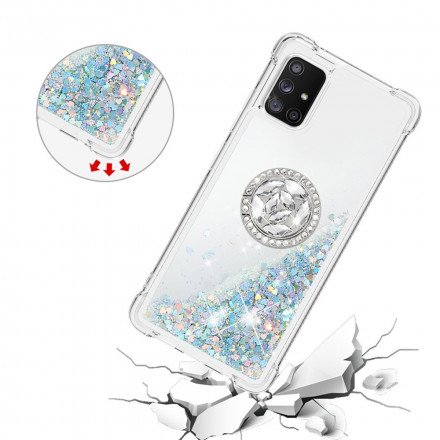 Coque Samsung Galaxy A51 5G Paillettes avec Anneau-Support Coque Samsung Galaxy A51 5G Paillettes avec Anneau-Support