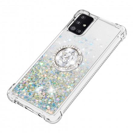 Coque Samsung Galaxy A51 5G Paillettes avec Anneau-Support Coque Samsung Galaxy A51 5G Paillettes avec Anneau-Support