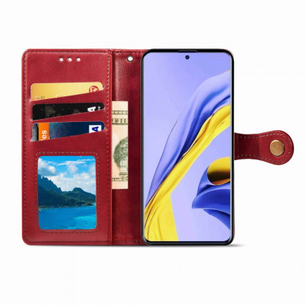 Housse Samsung Galaxy A51 5G Simili Cuir et Fermoir Vintage Housse Samsung Galaxy A51 5G Simili Cuir et Fermoir Vintage