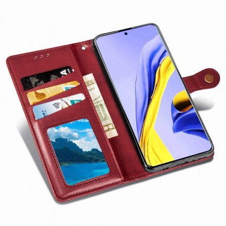 Housse Samsung Galaxy A51 5G Simili Cuir et Fermoir Vintage Housse Samsung Galaxy A51 5G Simili Cuir et Fermoir Vintage