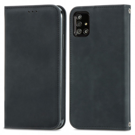 Flip Cover Samsung Galaxy A51 5G Simili Cuir Vintage