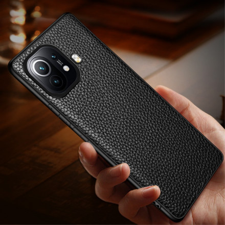 Coque Xiaomi Mi 11 Pro Cuir Litchi Véritable Coque Xiaomi Mi 11 Pro Cuir Litchi Véritable