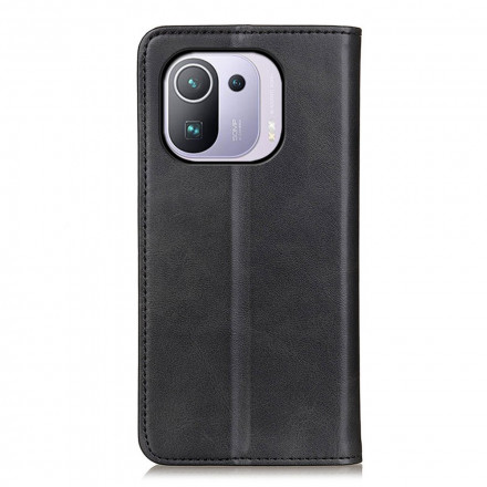 Flip Cover Xiaomi Mi 11 Pro Cuir Fendu Flip Cover Xiaomi Mi 11 Pro Cuir Fendu