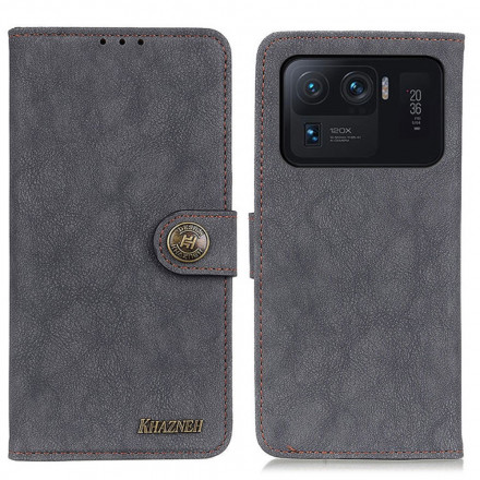 Housse Xiaomi Mi 11 Ultra Simili Cuir Fendu Rétro KHAZNEH Housse Xiaomi Mi 11 Ultra Simili Cuir Fendu Rétro KHAZNEH