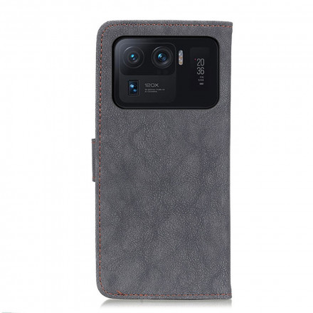 Housse Xiaomi Mi 11 Ultra Simili Cuir Fendu Rétro KHAZNEH Housse Xiaomi Mi 11 Ultra Simili Cuir Fendu Rétro KHAZNEH