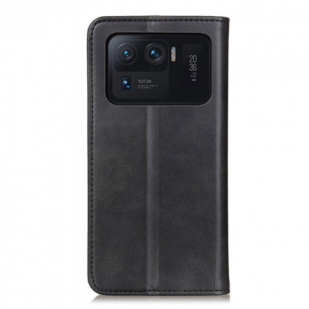 Flip Cover Xiaomi Mi 11 Ultra Cuir Fendu Mat Flip Cover Xiaomi Mi 11 Ultra Cuir Fendu Mat