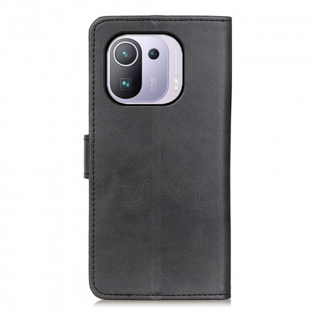 Housse Xiaomi Mi 11 Pro Effet Cuir Mat Housse Xiaomi Mi 11 Pro Effet Cuir Mat