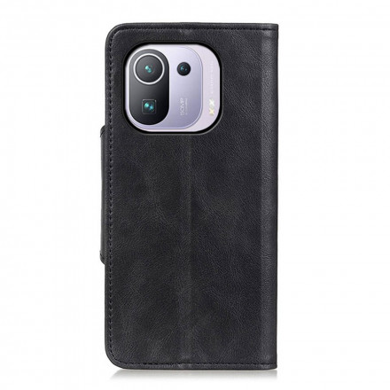 Housse Xiaomi Mi 11 Pro Simili Cuir Bouton Housse Xiaomi Mi 11 Pro Simili Cuir Bouton