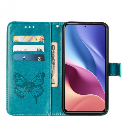 Housse Poco F3 / Xiaomi Mi 11i 5G Papillon Design avec Lanière Housse Poco F3 / Xiaomi Mi 11i 5G Papillon Design avec Lanière