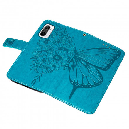 Housse Poco F3 / Xiaomi Mi 11i 5G Papillon Design avec Lanière Housse Poco F3 / Xiaomi Mi 11i 5G Papillon Design avec Lanière