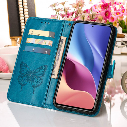 Housse Poco F3 / Xiaomi Mi 11i 5G Papillon Design avec Lanière Housse Poco F3 / Xiaomi Mi 11i 5G Papillon Design avec Lanière
