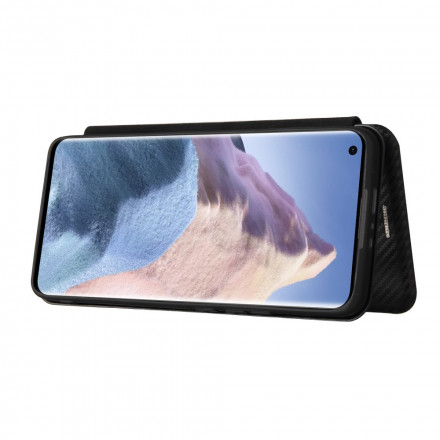 Flip Cover Xiaomi Mi 11 Ultra Fibre Carbone avec Anneau Support Flip Cover Xiaomi Mi 11 Ultra Fibre Carbone avec Anneau Support