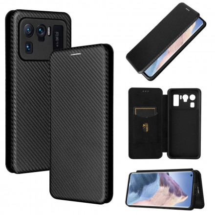 Flip Cover Xiaomi Mi 11 Ultra Fibre Carbone avec Anneau Support Flip Cover Xiaomi Mi 11 Ultra Fibre Carbone avec Anneau Support
