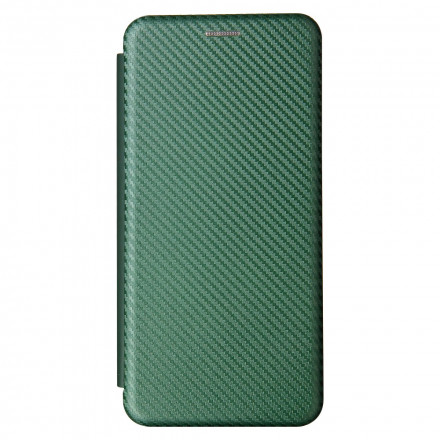 Flip Cover Xiaomi Mi 11 Ultra Fibre Carbone avec Anneau Support