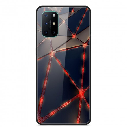 Coque OnePlus 8T Verre Trempé Rayon Rouge