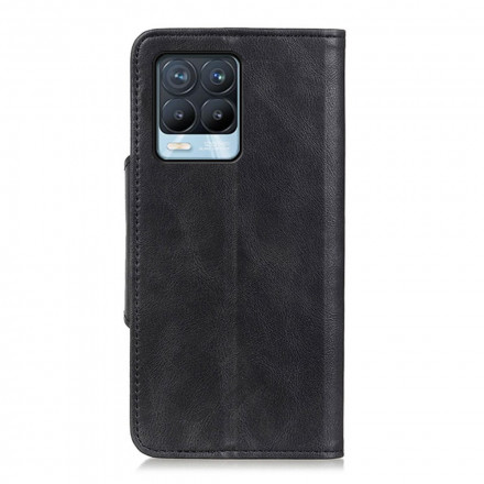 Housse Realme 8 / 8 Pro Simili Cuir Bouton Décoratif Housse Realme 8 / 8 Pro Simili Cuir Bouton Décoratif