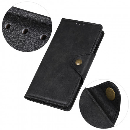 Housse Realme 8 / 8 Pro Simili Cuir Bouton Décoratif Housse Realme 8 / 8 Pro Simili Cuir Bouton Décoratif