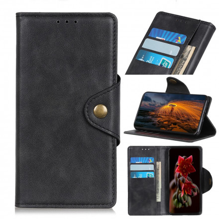 Housse Realme 8 / 8 Pro Simili Cuir Bouton Décoratif Housse Realme 8 / 8 Pro Simili Cuir Bouton Décoratif
