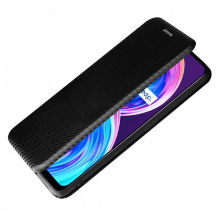 Flip Cover Realme 8 / 8 Pro Silicone Carbone Coloré