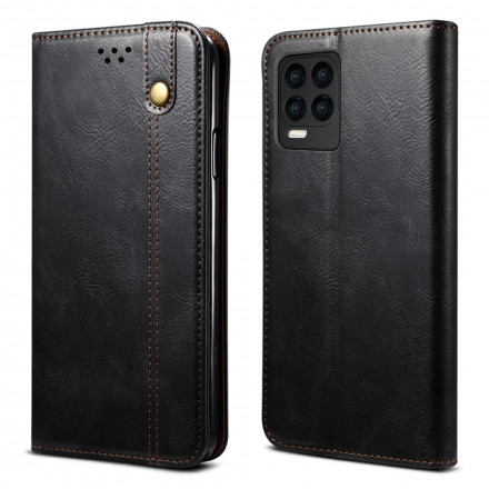 Flip Cover Realme 8 / 8 Pro Simili Cuir Ciré Flip Cover Realme 8 / 8 Pro Simili Cuir Ciré