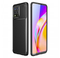 Coque Realme 8 / 8 Pro Flexible Texture Fibre Carbone