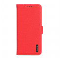 Housse Realme 8 / 8 Pro Cuir Litchi KHAZNEH