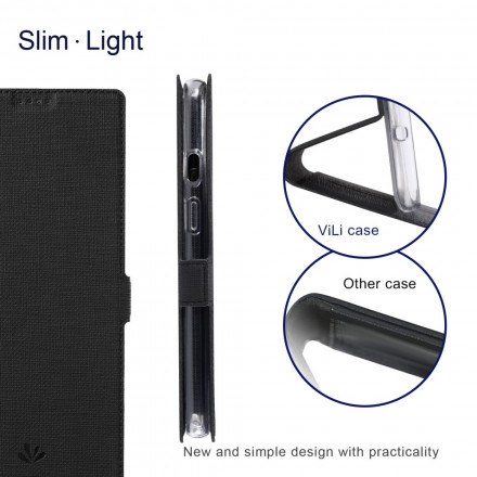 Flip Cover OnePlus 9 Pro Texturée VILI DMX