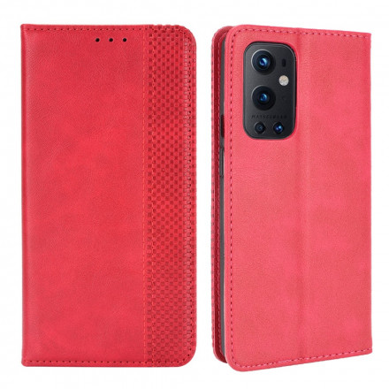 Flip Cover OnePlus 9 Pro Effet Cuir Vintage Stylisé