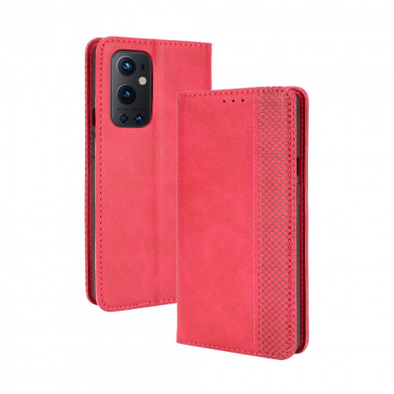 Flip Cover OnePlus 9 Pro Effet Cuir Vintage Stylisé