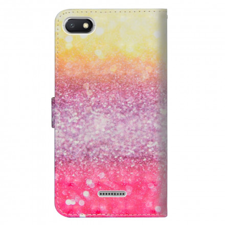 Housse Xiaomi Redmi 6A Dégradé Paillettes Magenta Housse Xiaomi Redmi 6A Dégradé Paillettes Magenta