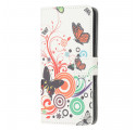 Housse Samsung Galaxy XCover 5 Papillons et Fleurs