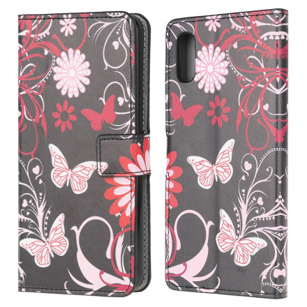 Housse Samsung Galaxy XCover 5 Papillons et Fleurs