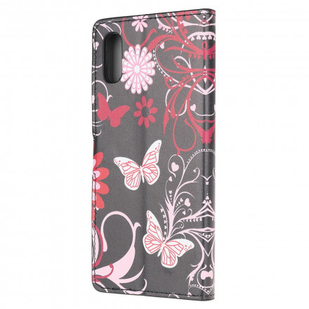 Housse Samsung Galaxy XCover 5 Papillons et Fleurs