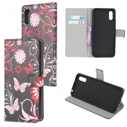 Housse Samsung Galaxy XCover 5 Papillons et Fleurs