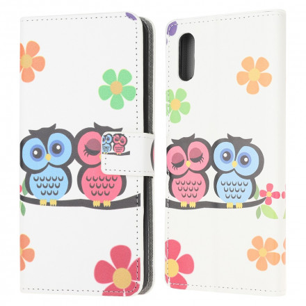 Housse Samsung Galaxy XCover 5 Couple de Hiboux Housse Samsung Galaxy XCover 5 Couple de Hiboux