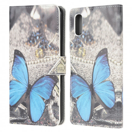 Housse Samsung Galaxy XCover 5 Papillon Bleu Housse Samsung Galaxy XCover 5 Papillon Bleu