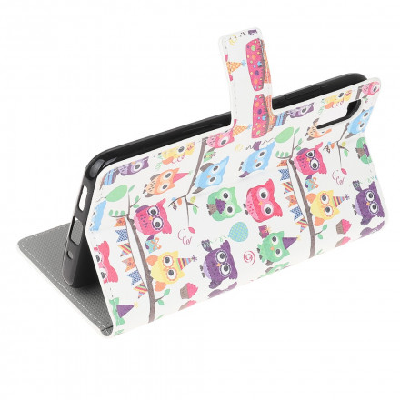 Housse Samsung Galaxy XCover 5 Multiples Hiboux Housse Samsung Galaxy XCover 5 Multiples Hiboux
