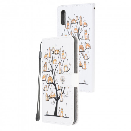 Housse Samsung Galaxy XCover 5 Funky Cats à Lanière Housse Samsung Galaxy XCover 5 Funky Cats à Lanière