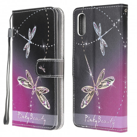 Housse Samsung Galaxy XCover 5 Libellules à Lanière Housse Samsung Galaxy XCover 5 Libellules à Lanière