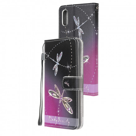 Housse Samsung Galaxy XCover 5 Libellules à Lanière Housse Samsung Galaxy XCover 5 Libellules à Lanière