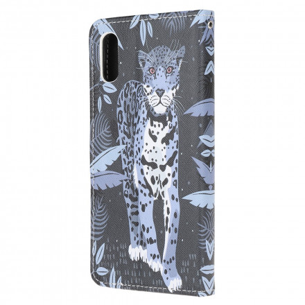 Housse Samsung Galaxy XCover 5 Léopard à Lanière Housse Samsung Galaxy XCover 5 Léopard à Lanière